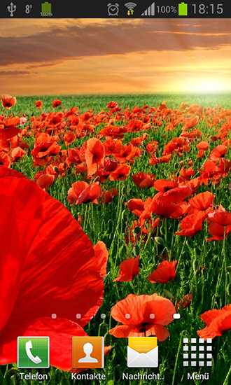 Screenshots of the Poppies for Android tablet, phone.