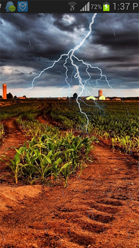 Prairie lightning - скачать бесплатно живые обои для Андроид на рабочий стол.