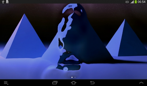 Pyramids - скріншот живих шпалер для Android.