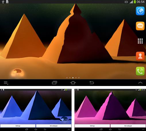 Android 搭載タブレット、携帯電話向けのライブ壁紙 マイ・デート HD のほかにも、ピラミッド、Pyramids も無料でダウンロードしていただくことができます。