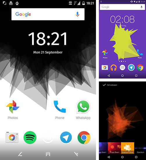 Kostenloses Android-Live Wallpaper Quantumwolke. Vollversion der Android-apk-App Quantum cloud für Tablets und Telefone.