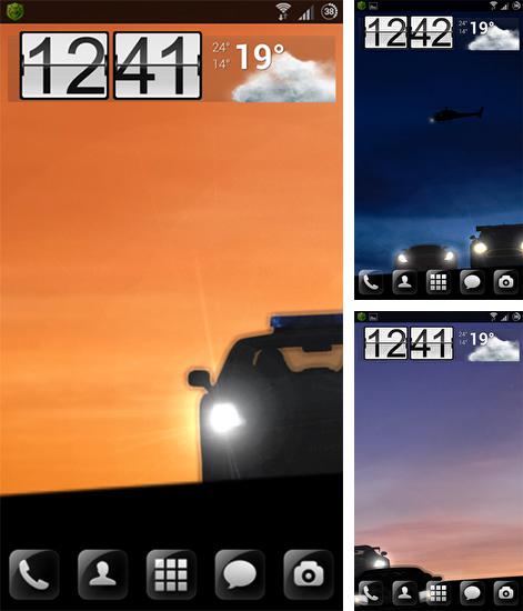 Kostenloses Android-Live Wallpaper Rennwagen. Vollversion der Android-apk-App Racing car für Tablets und Telefone.