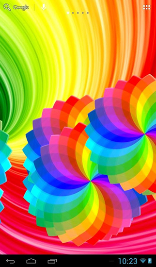 Kostenloses Android-Live Wallpaper Farben des Regenbogens. Vollversion der Android-apk-App Rainbow colors für Tablets und Telefone.