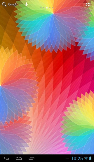 Écrans de Rainbow colors pour tablette et téléphone Android.