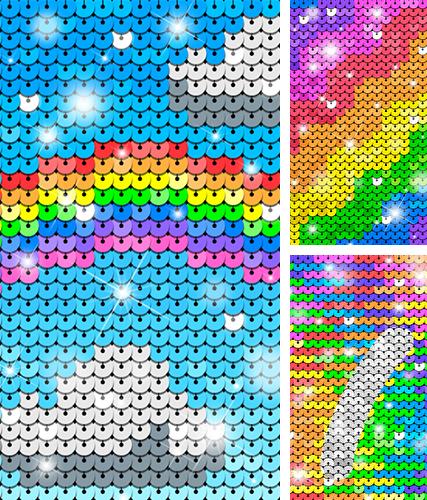 Download live wallpaper Rainbow sequin flip for Android. Get full version of Android apk livewallpaper Rainbow sequin flip for tablet and phone.