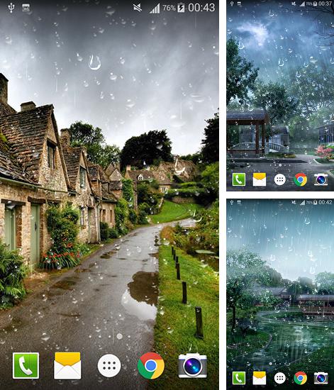 Kostenloses Android-Live Wallpaper Regentropfen. Vollversion der Android-apk-App Raindrop für Tablets und Telefone.