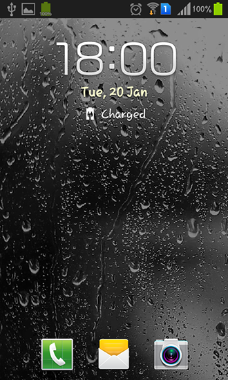 Screenshots of the Raindrops for Android tablet, phone.