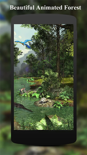 Fondos de pantalla animados a Rainforest 3D para Android. Descarga gratuita fondos de pantalla animados Bosque tropical 3D .