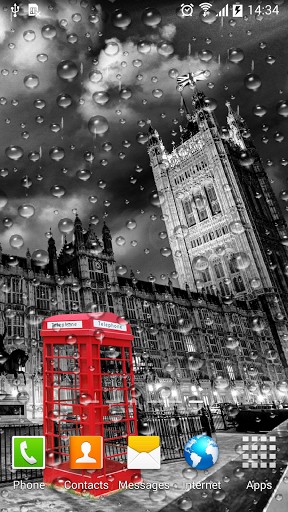 Papeis de parede animados Londres chuvoso para Android. Papeis de parede animados Rainy London para download gratuito.