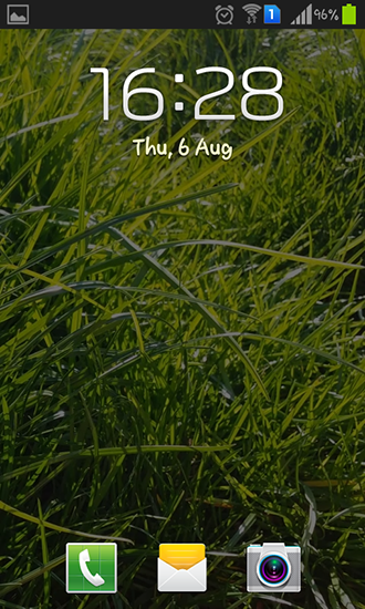 Écrans de Real grass pour tablette et téléphone Android.