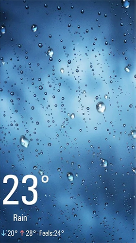 Kostenloses Android-Live Wallpaper Echtzeit-Wetter. Vollversion der Android-apk-App Real Time Weather für Tablets und Telefone.