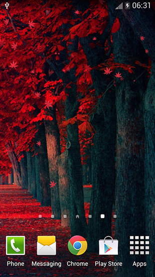 Red leaves - бесплатно скачать живые обои на Андроид телефон или планшет.