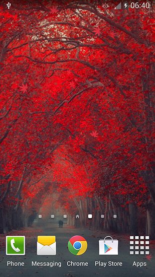 Screenshots of the Red leaves for Android tablet, phone.