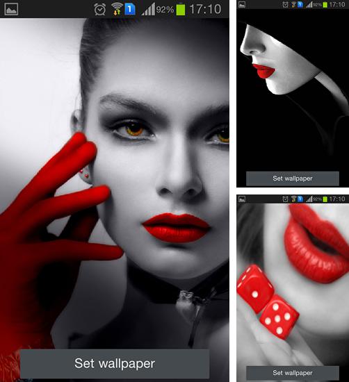 In addition to live wallpaper Lucky stars for Android phones and tablets, you can also download Red lips for free.