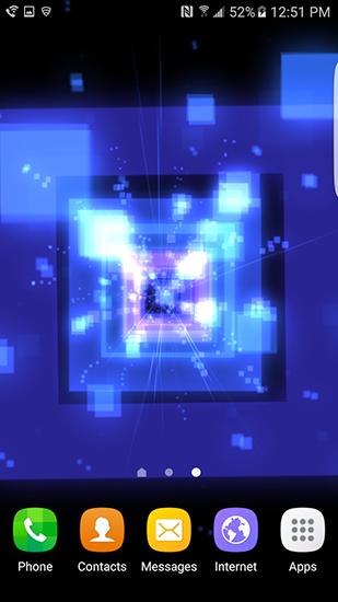 Screenshots of the Retro abstract 3D for Android tablet, phone.