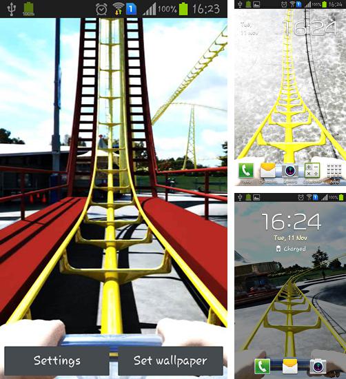 Descarga gratuita fondos de pantalla animados Montaña rusa  para Android. Consigue la versión completa de la aplicación apk de Roller coaster para tabletas y teléfonos Android.