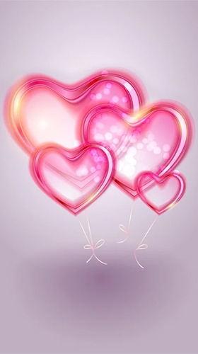 Romantic hearts - бесплатно скачать живые обои на Андроид телефон или планшет.
