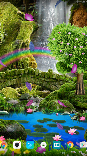 Screenshots of the Romantic waterfall 3D for Android tablet, phone.