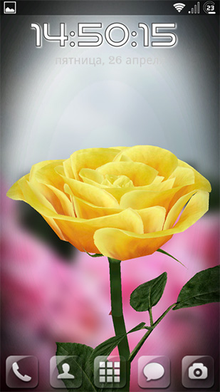 Screenshots of the Rose 3D for Android tablet, phone.