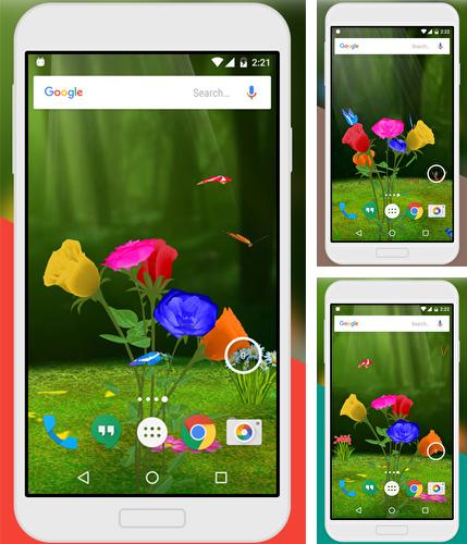 Kostenloses Android-Live Wallpaper Rose 3D. Vollversion der Android-apk-App Rose 3D by Live Wallpaper für Tablets und Telefone.