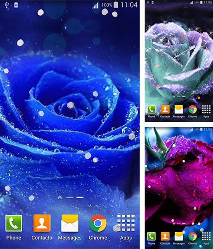 Kostenloses Android-Live Wallpaper Rose. Vollversion der Android-apk-App Rose 3D by Lux Live Wallpapers für Tablets und Telefone.