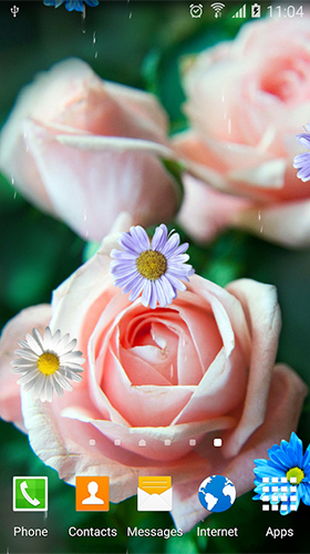 Roses by Live Wallpapers 3D - скриншоты живых обоев для Android.
