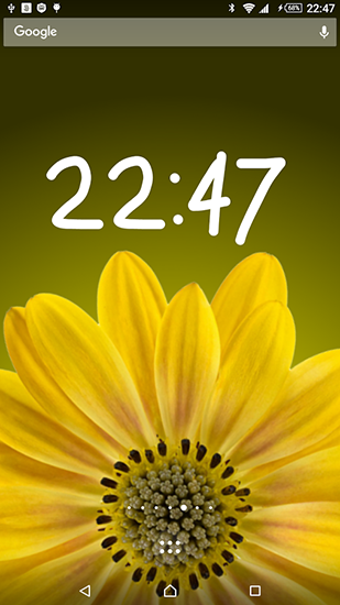 Screenshots of the Rotating flower for Android tablet, phone.