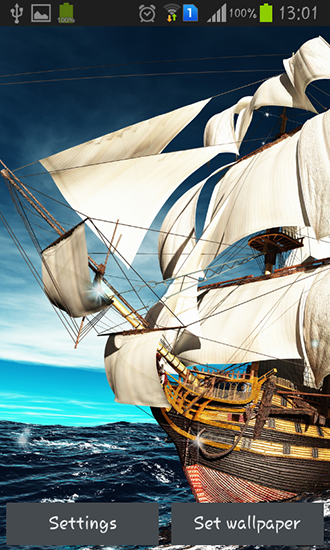Sailing ship - безкоштовно скачати живі шпалери на Андроїд телефон або планшет.
