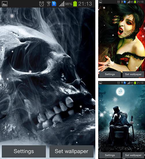 In addition to live wallpaper Rainy romance for Android phones and tablets, you can also download Scary for free.