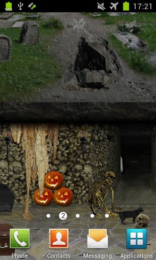Descarga gratuita fondos de pantalla animados Cementerio  horroroso para Android. Consigue la versión completa de la aplicación apk de Scary cemetery para tabletas y teléfonos Android.