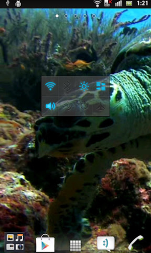 Скріншот Sea turtle. Скачати живі шпалери на Андроїд планшети і телефони.