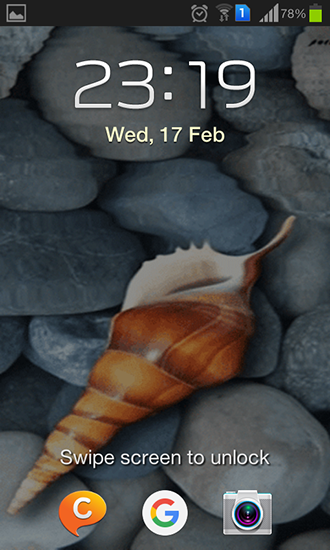 Screenshots do Concha do mar para tablet e celular Android.