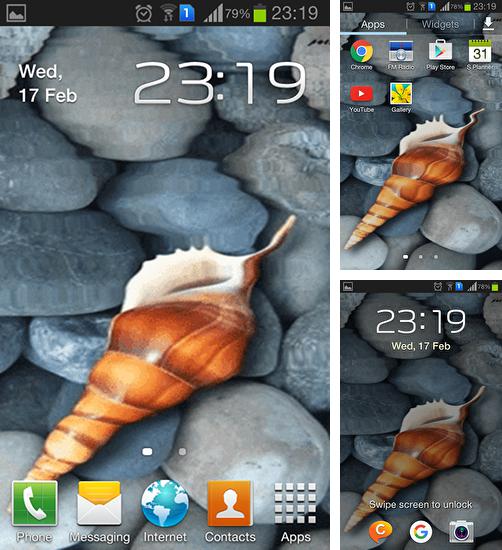 Zusätzlich zum Live Wallpaper Ölgemälde für Android Mobiltelefone und Tablets, können Sie auch Seashell by Memory lane, Seemuschel kostenlos herunterladen.