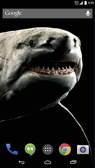 Capturas de pantalla de Shark 3D para tabletas y teléfonos Android.