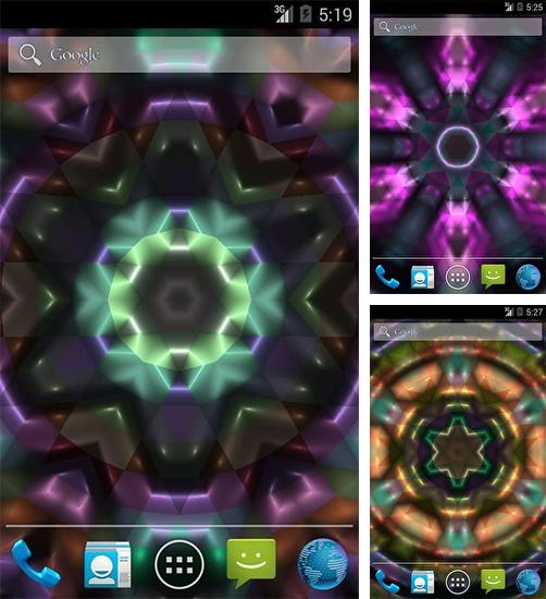 Kostenloses Android-Live Wallpaper Leuchtende Farbe. Vollversion der Android-apk-App Shiny сolor für Tablets und Telefone.