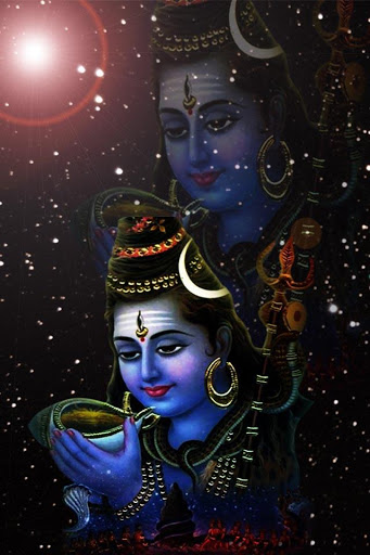 Écrans de Shiva pour tablette et téléphone Android.