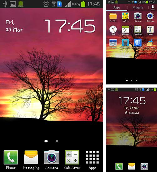 Kostenloses Android-Live Wallpaper Silhouette. Vollversion der Android-apk-App Silhouette für Tablets und Telefone.