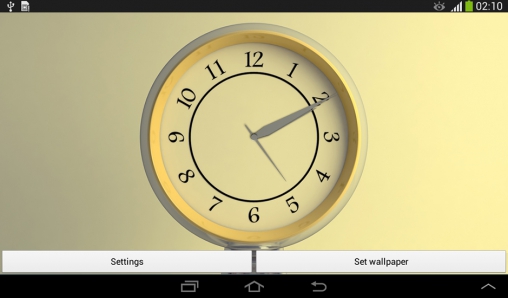 Silver clock für Android spielen. Live Wallpaper Silberuhr kostenloser Download.
