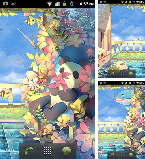 Додатково до живої шпалери Фантастична природа для Android телефонів та планшетів, Ви можете також безкоштовно скачати Sky garden.