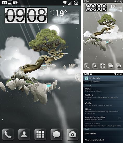 Baixe o papeis de parede animados Sky islands para Android gratuitamente. Obtenha a versao completa do aplicativo apk para Android Sky islands para tablet e celular.
