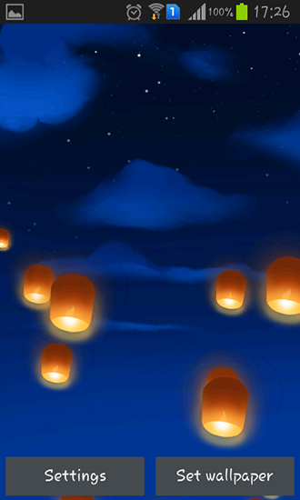 Sky lanterns - безкоштовно скачати живі шпалери на Андроїд телефон або планшет.