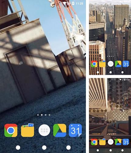 Kostenloses Android-Live Wallpaper Wolkenkratzer: Manhattan. Vollversion der Android-apk-App Skyscraper: Manhattan für Tablets und Telefone.