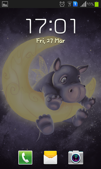 Screenshots of the Sleepy hippo for Android tablet, phone.