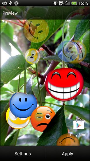 Screenshots of the Smiles for Android tablet, phone.