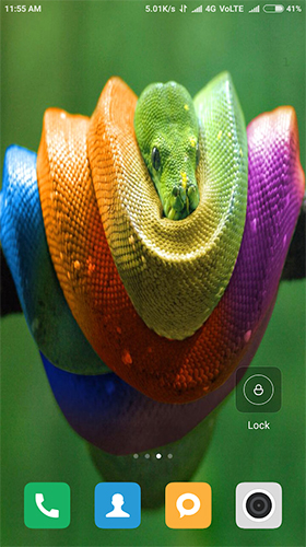 Snake HD - скріншот живих шпалер для Android.