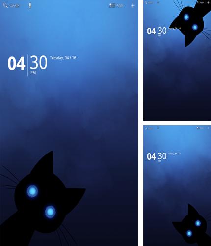 Kostenloses Android-Live Wallpaper Listige Katze. Vollversion der Android-apk-App Sneaky Cat für Tablets und Telefone.