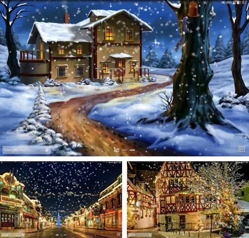 Download live wallpaper Snow: Night for Android. Get full version of Android apk livewallpaper Snow: Night for tablet and phone.