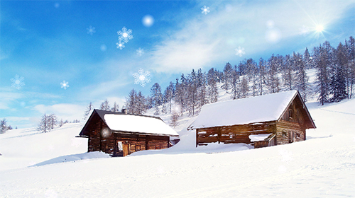 Snow season für Android spielen. Live Wallpaper Verschneite Jahreszeit kostenloser Download.