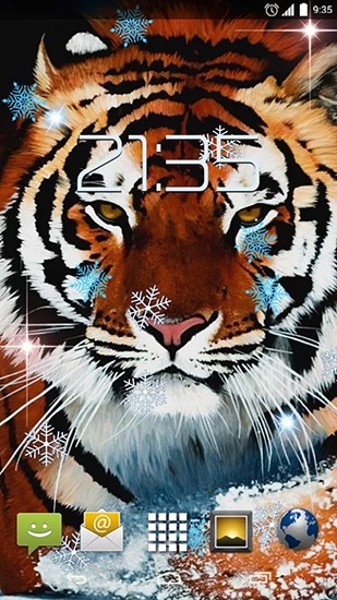 Screenshots do Tigre da neve para tablet e celular Android.