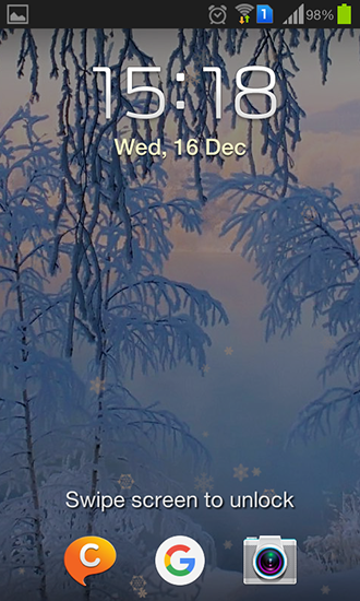 Écrans de Snow white in winter pour tablette et téléphone Android.